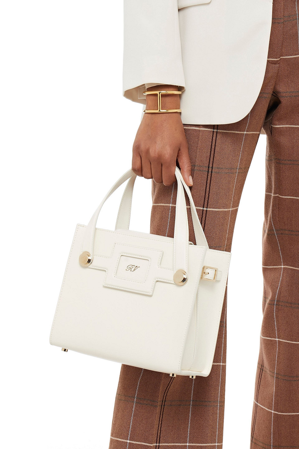 Roger Vivier Viv Sellier Small Leather Tote
