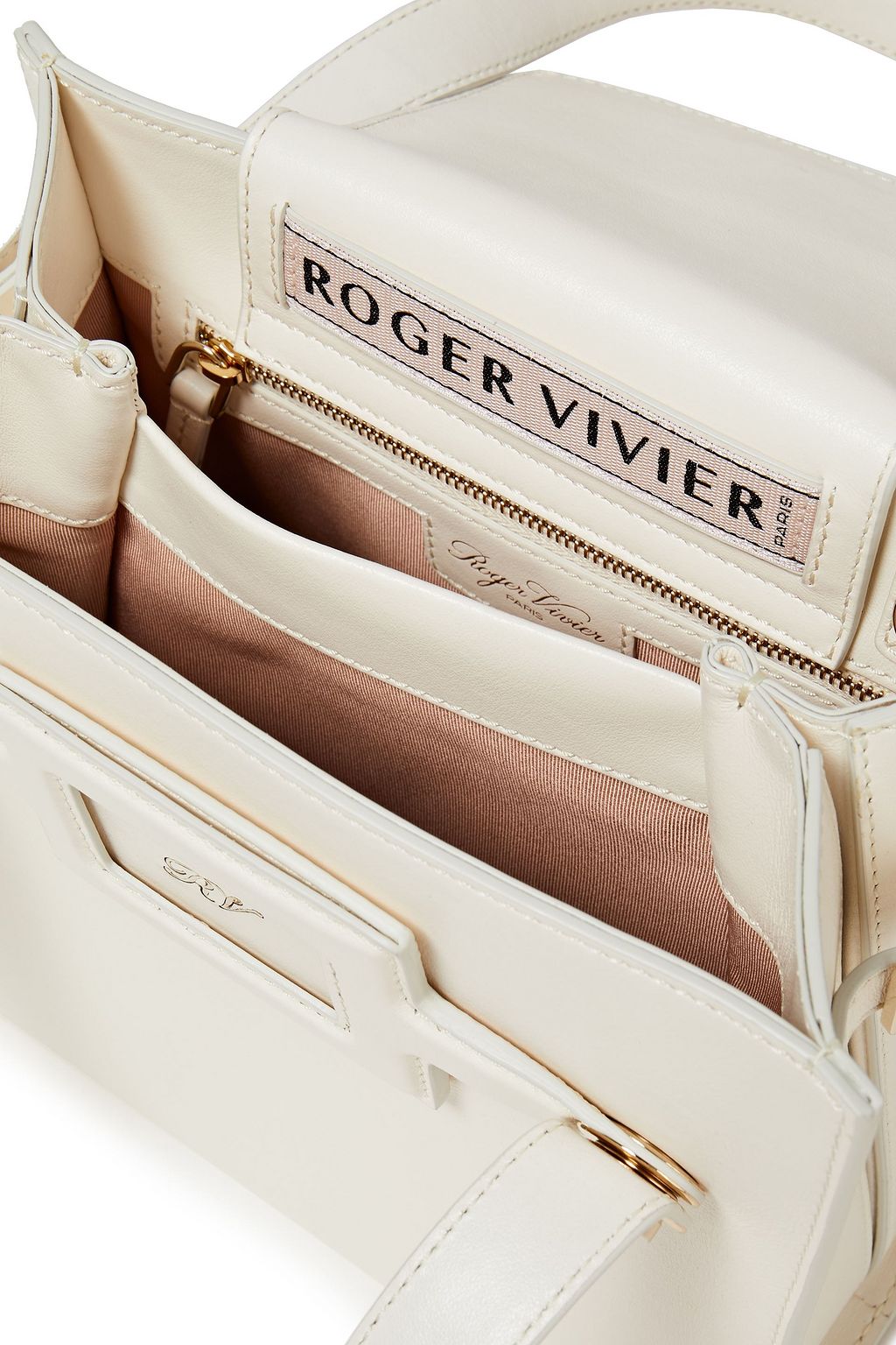 ROGER VIVIER Viv Sellier Small leather tote