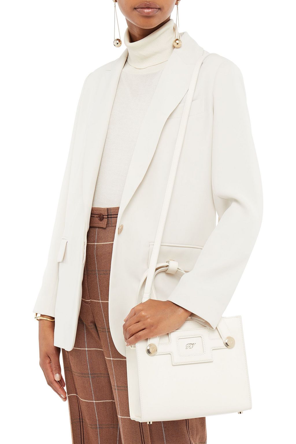 ROGER VIVIER Viv Sellier Small leather tote