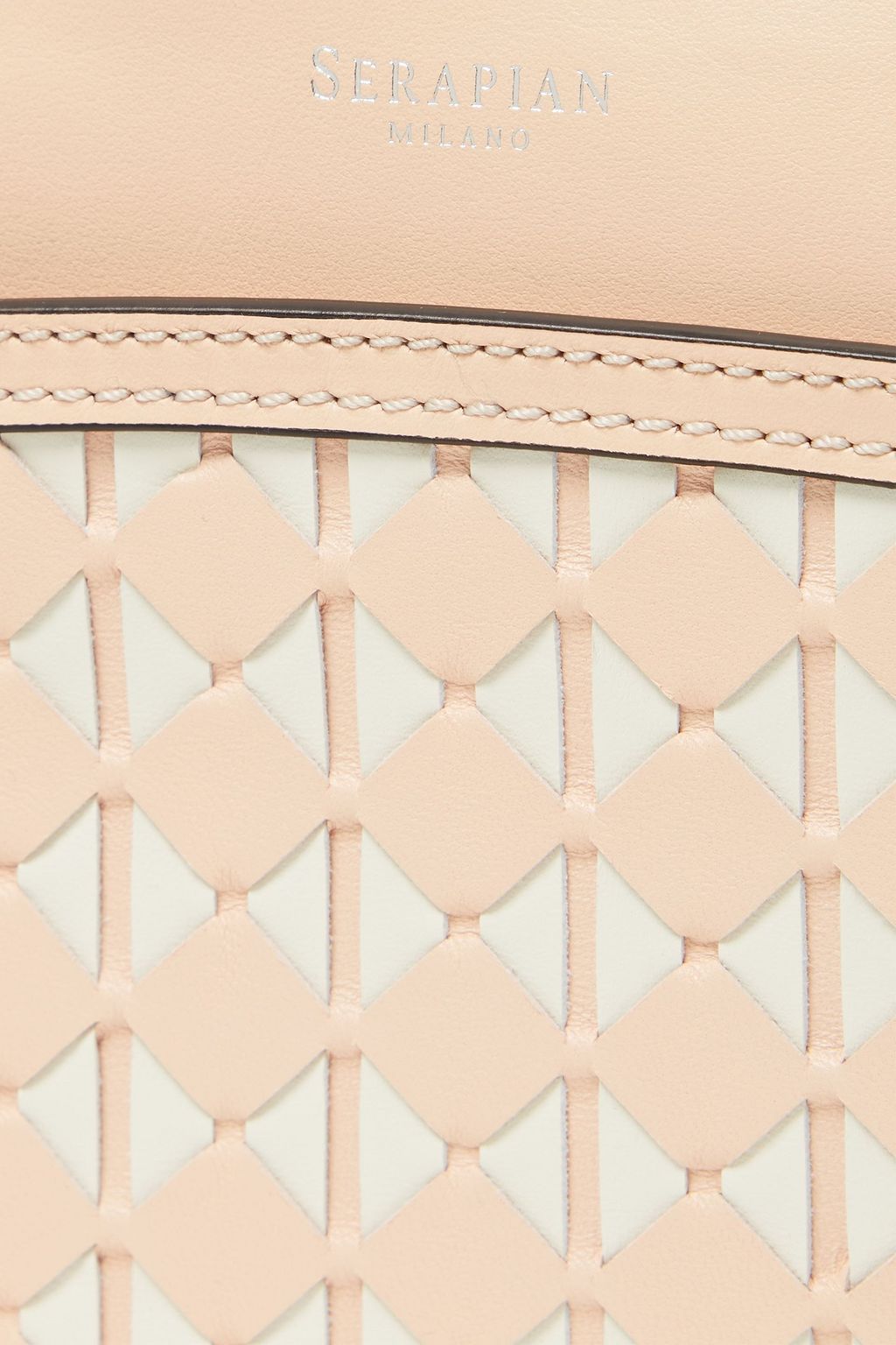 SERAPIAN Mosaico leather shoulder bag
