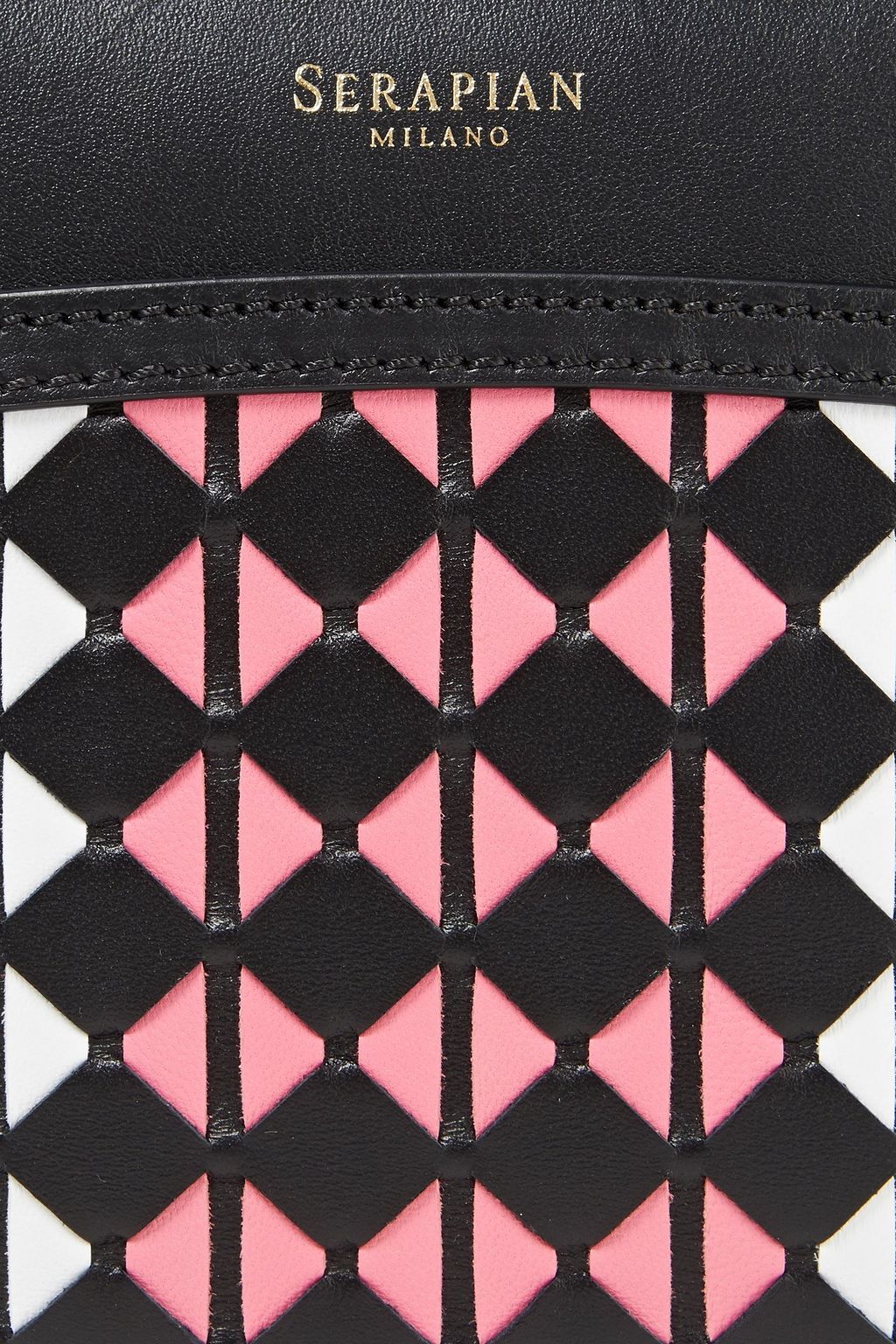 SERAPIAN Mosaico leather shoulder bag