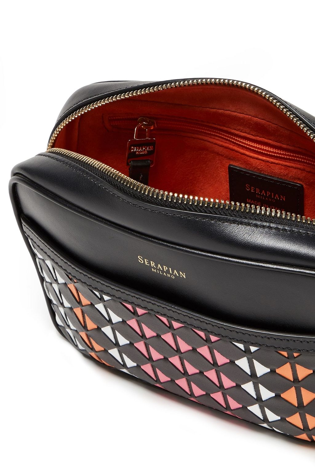 SERAPIAN Mosaico leather shoulder bag