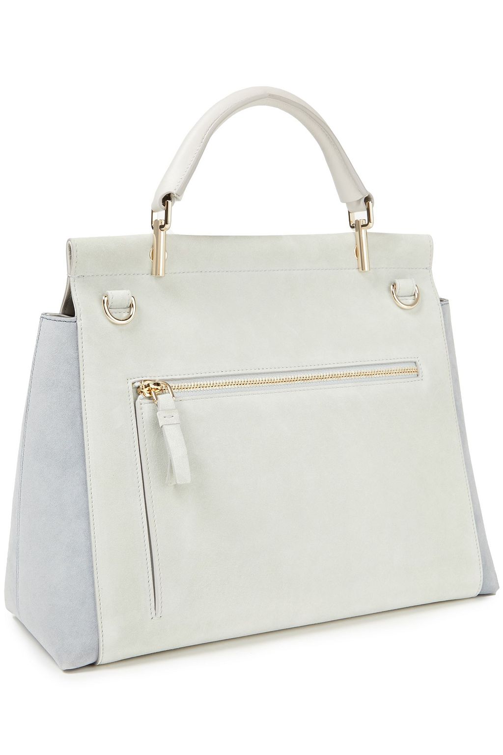 ROGER VIVIER Viv' カラーブロック スエード トートバッグ