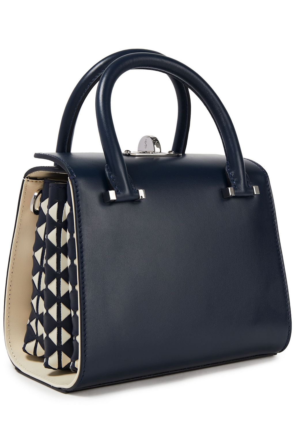 SERAPIAN Color-block leather tote