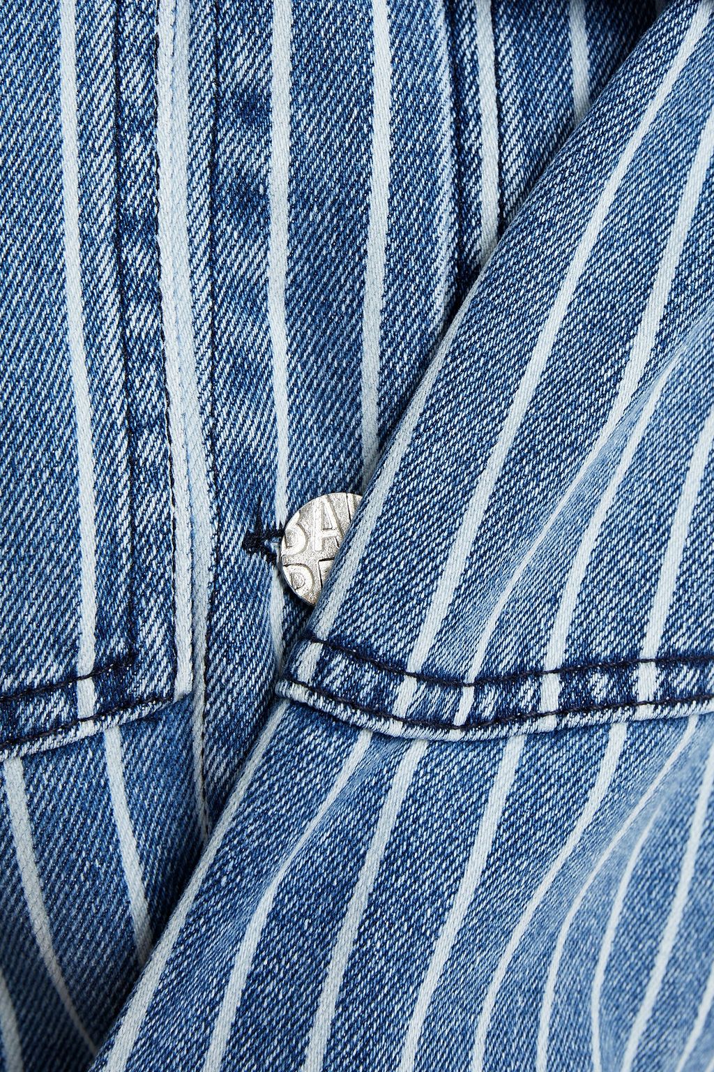 BAUM UND PFERDGARTEN Benna cropped striped denim jacket