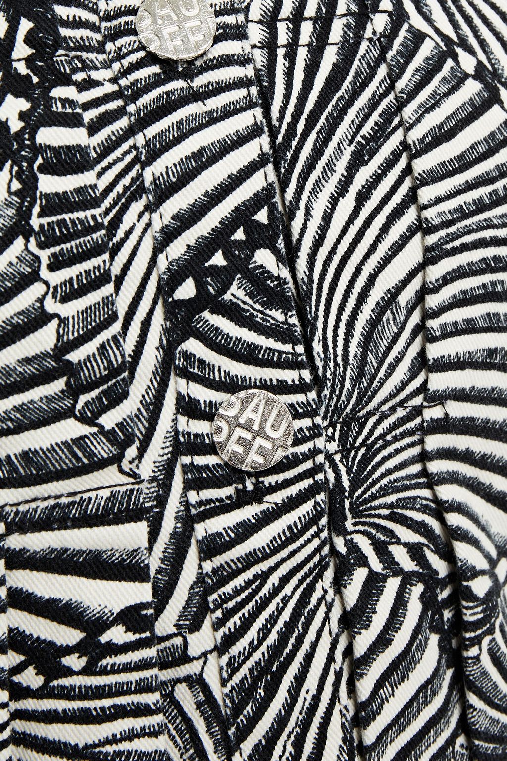 BAUM UND PFERDGARTEN Becca printed denim jacket