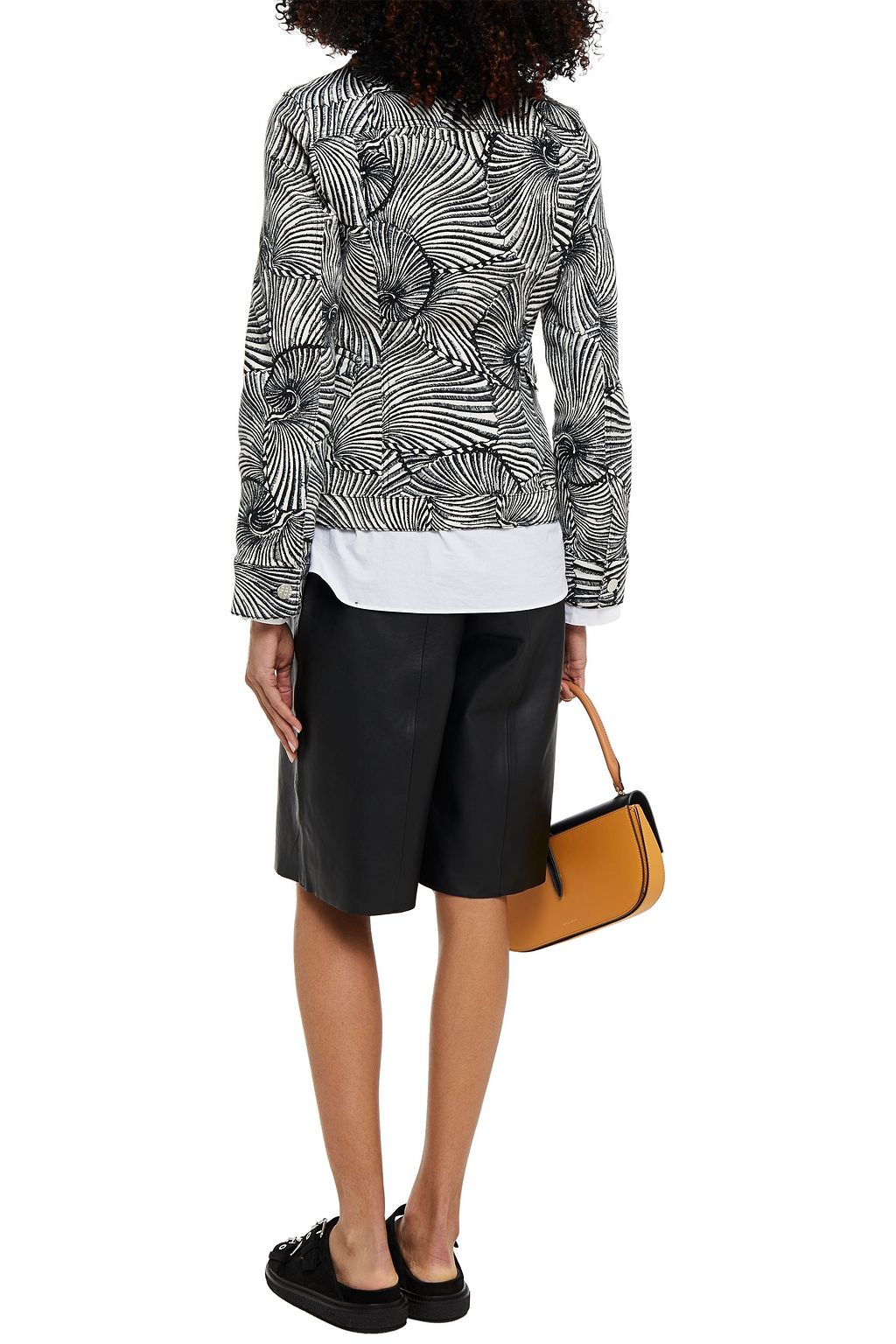 BAUM UND PFERDGARTEN Becca printed denim jacket