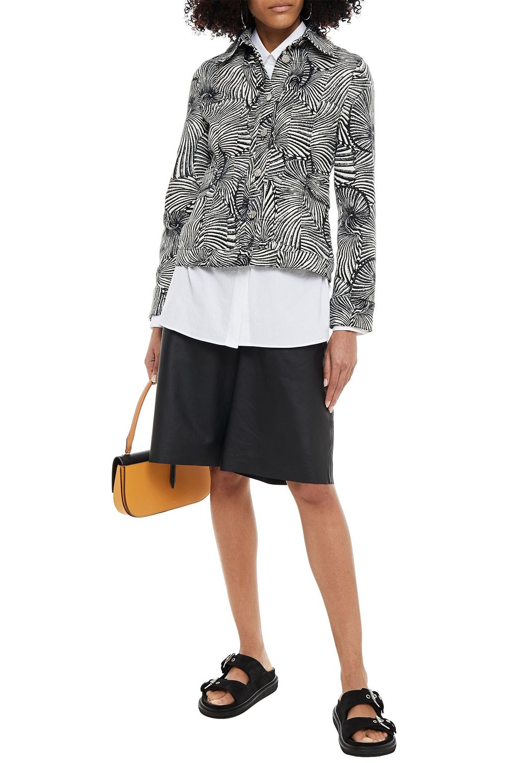 BAUM UND PFERDGARTEN Becca printed denim jacket