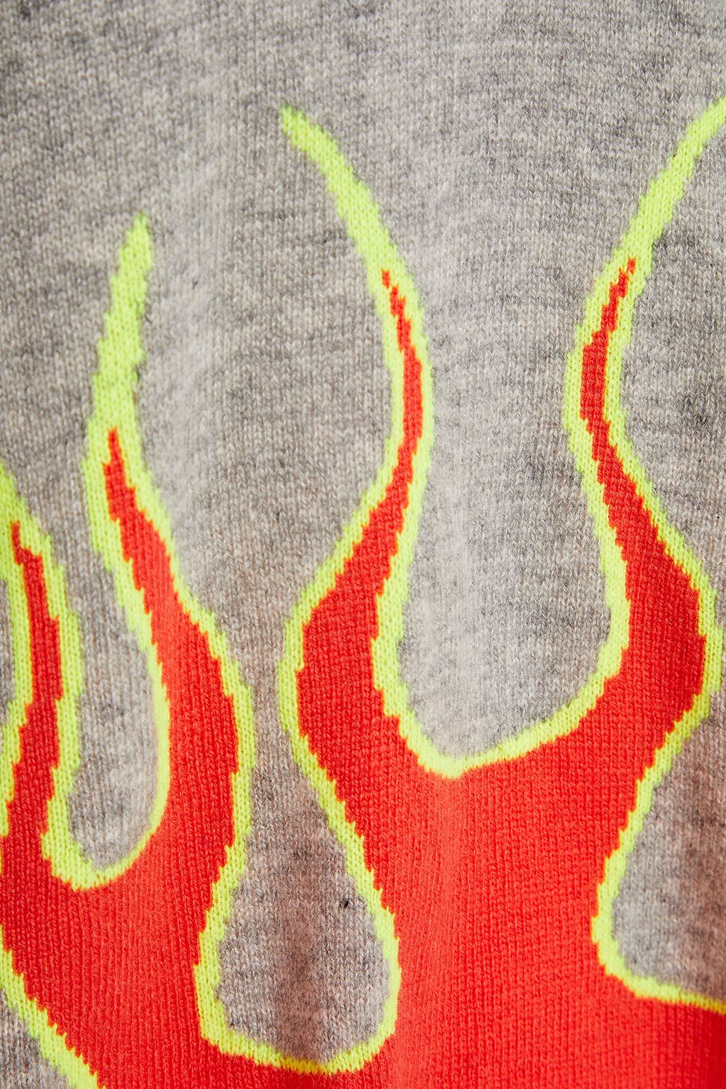 AUTUMN CASHMERE Distressed intarsia cashmere sweater