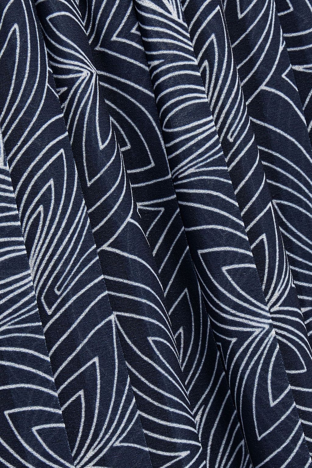 SEE BY CHLOÉ Pleated printed crepe midi skirt