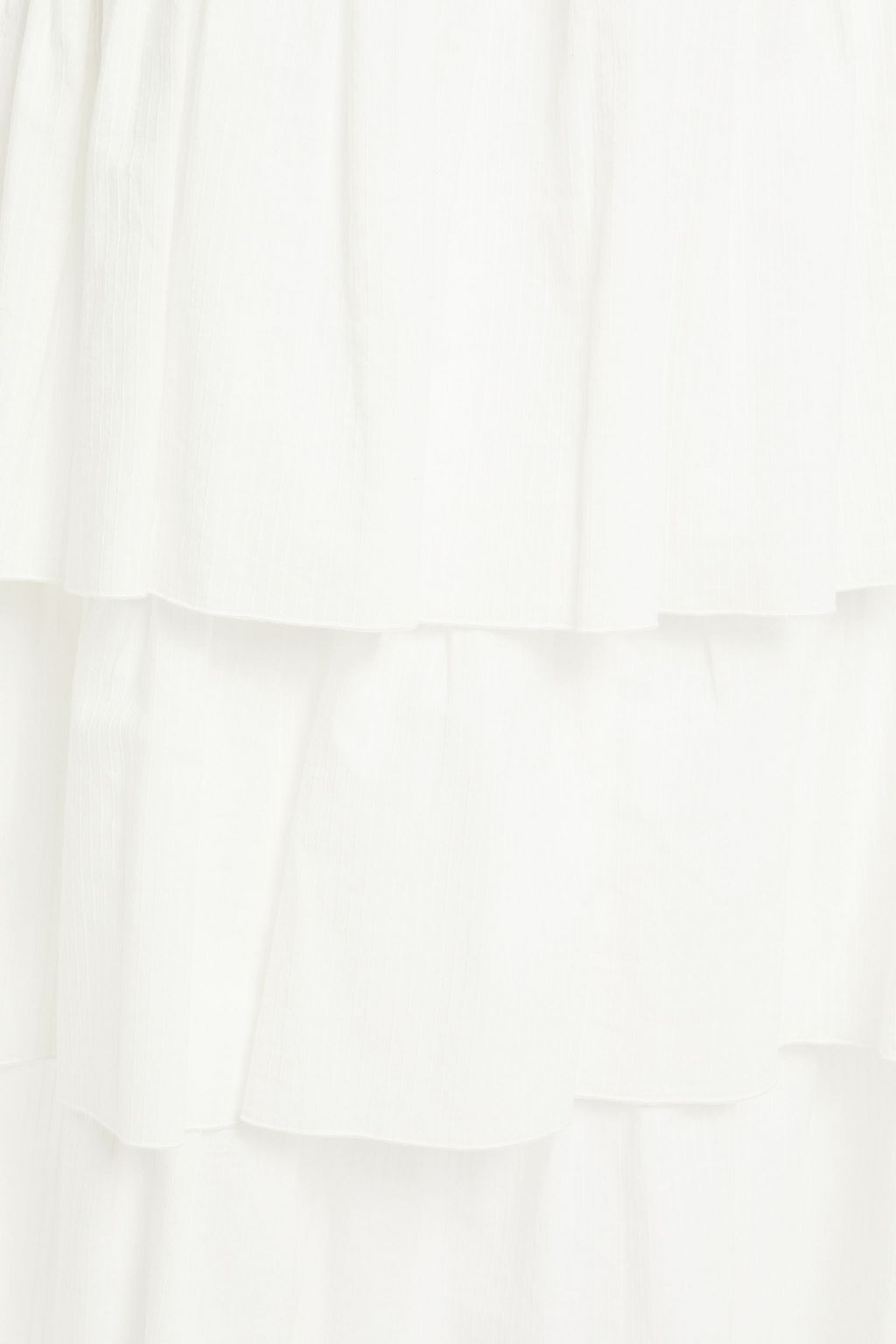 SEE BY CHLOÉ Tiered cotton-jacquard midi skirt