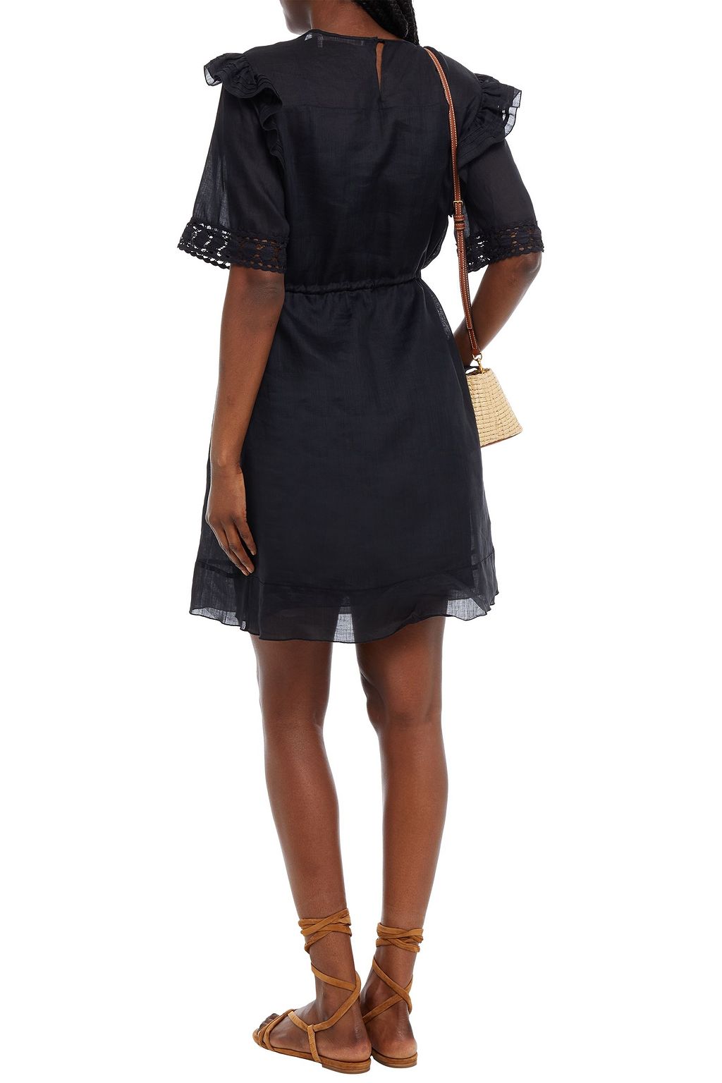 SEE BY CHLOÉ Ruffled ramie mini dress
