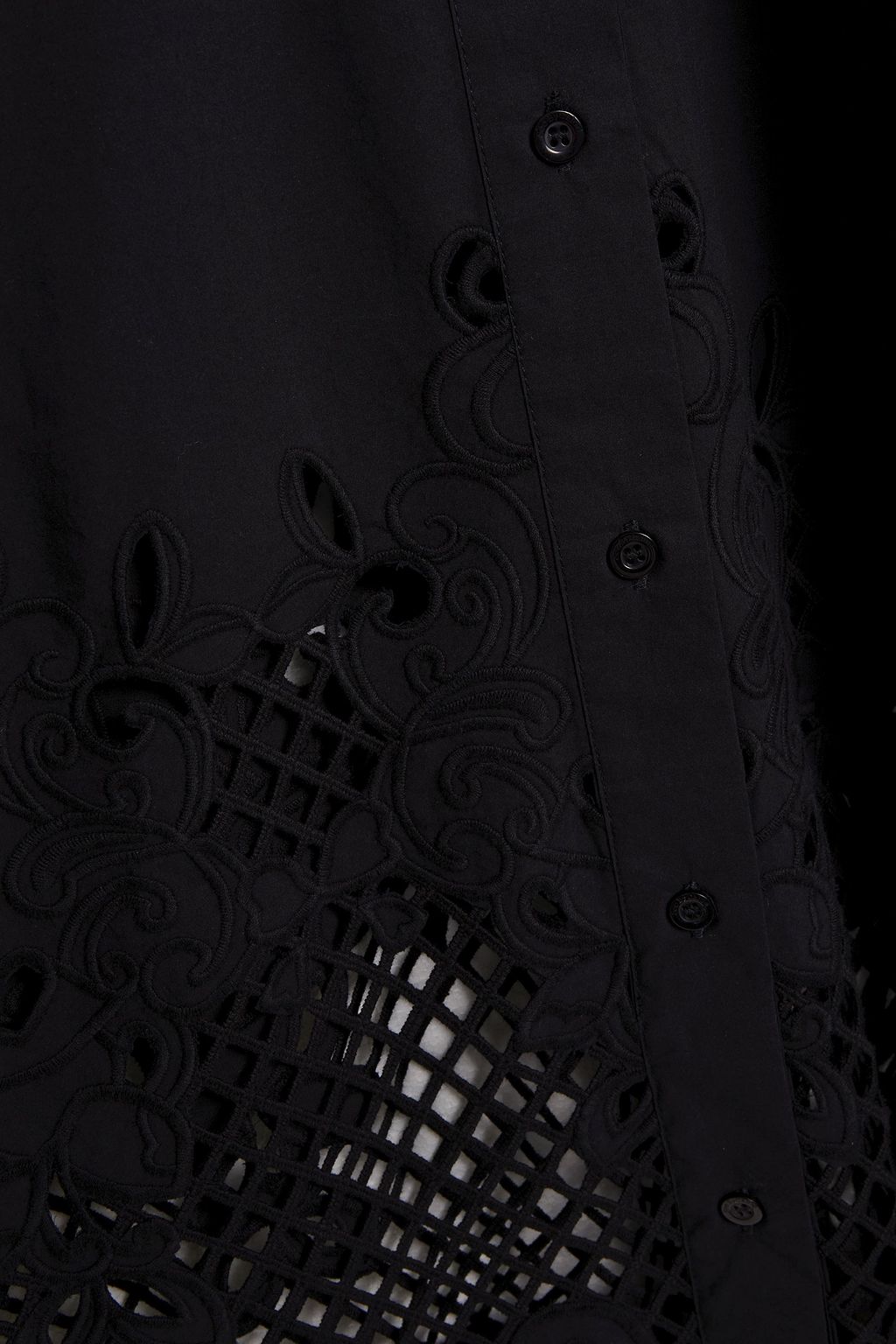 SEE BY CHLOÉ Laser-cut and broderie anglaise cotton shirt