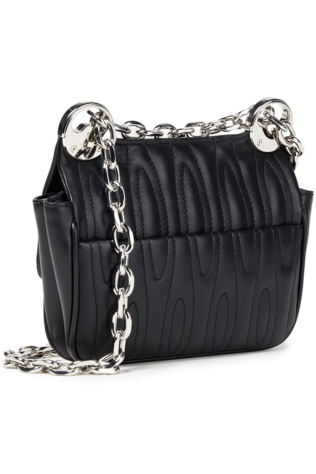 KENZO Embellished quilted leather shoulder bag THE