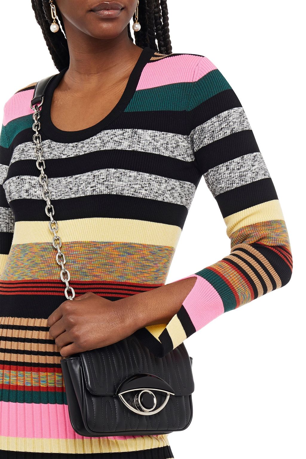 quilted leather shoulder bag