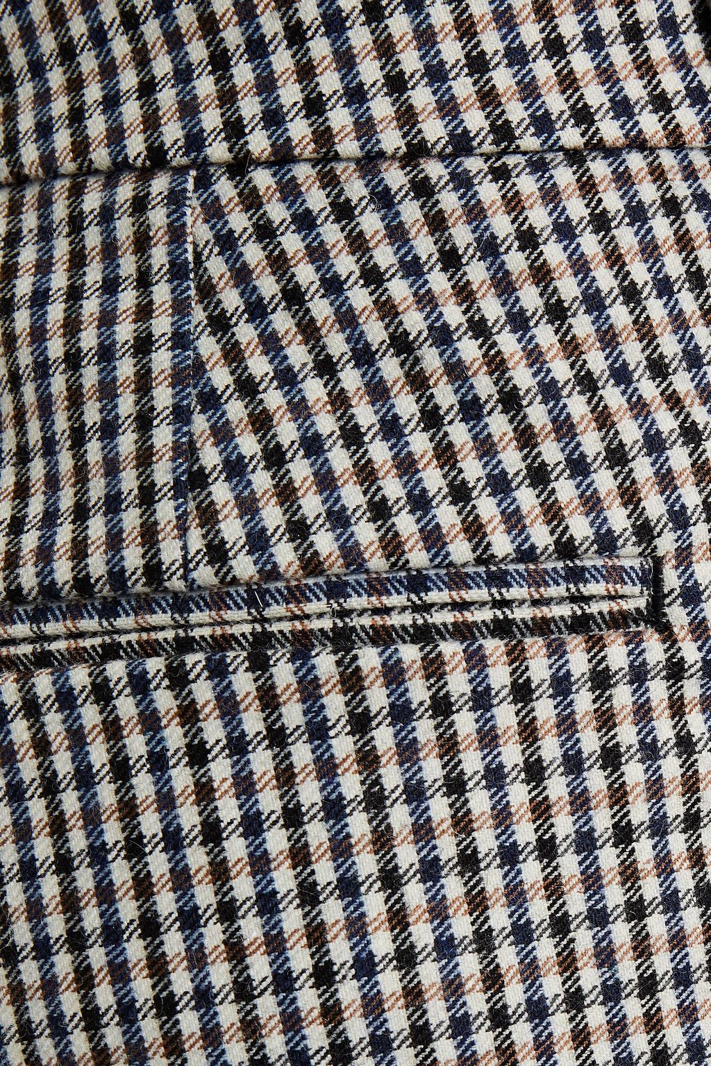 RE/DONE Gingham wool-blend bootcut pants