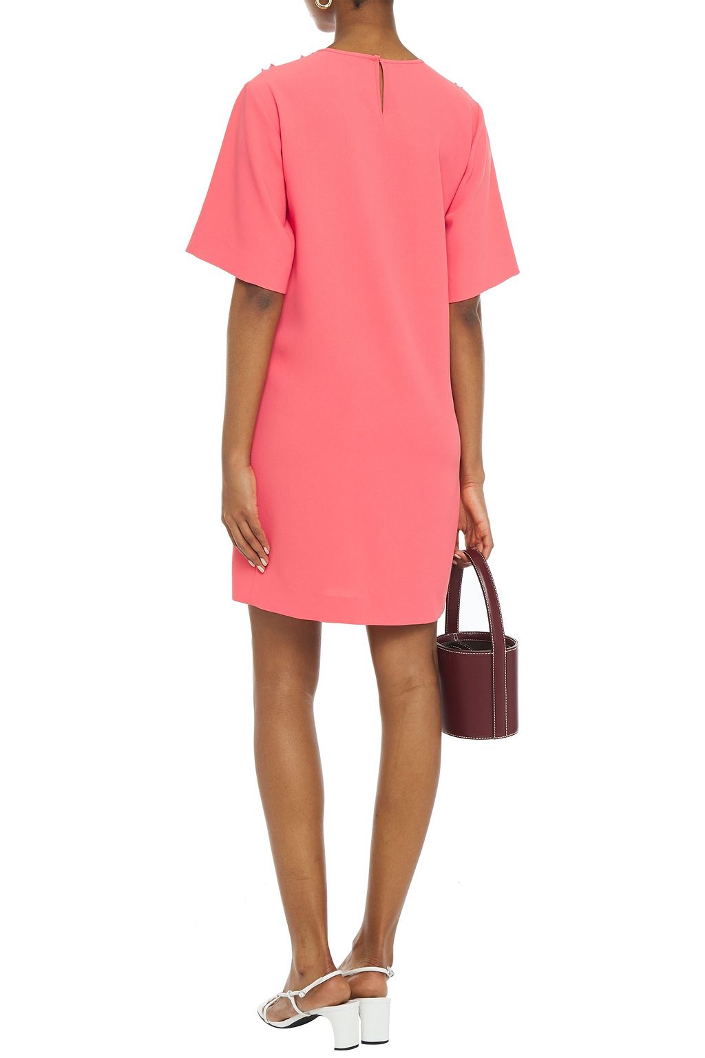 SEE BY CHLOÉ Ruffle-trimmed stretch-crepe mini dress