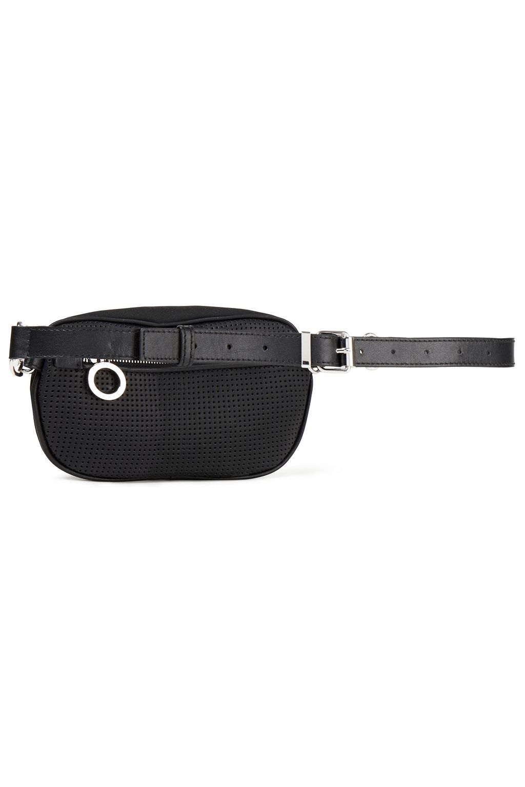 KENZO Leather-trimmed neoprene belt bag