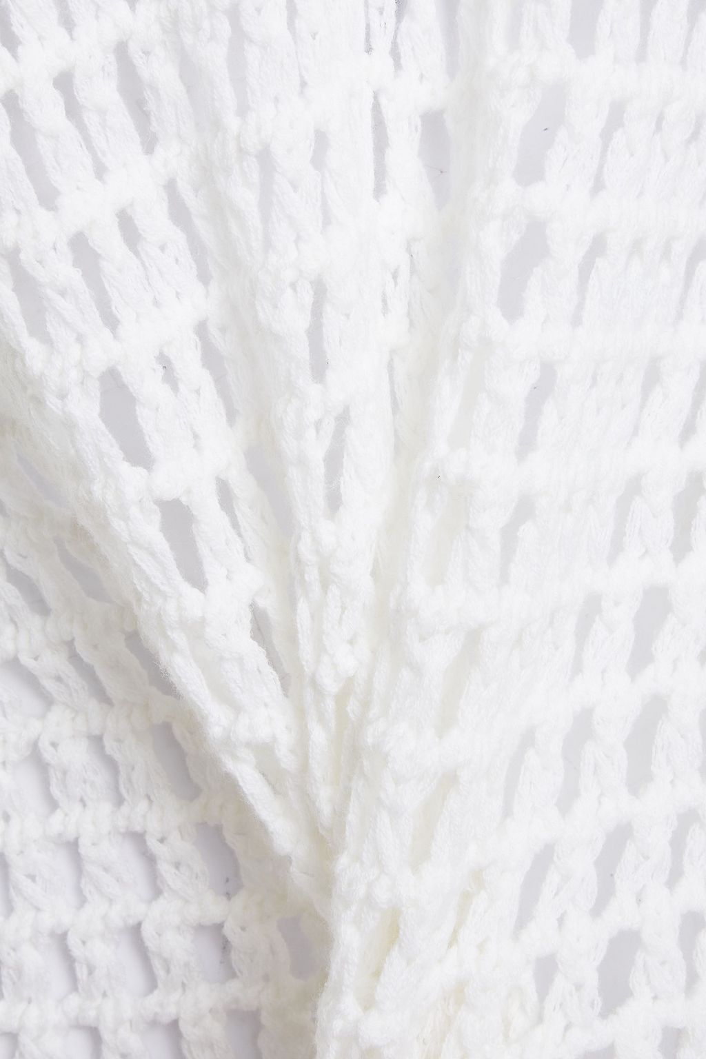 SEE BY CHLOÉ Tasseled open-knit cotton-blend sweater
