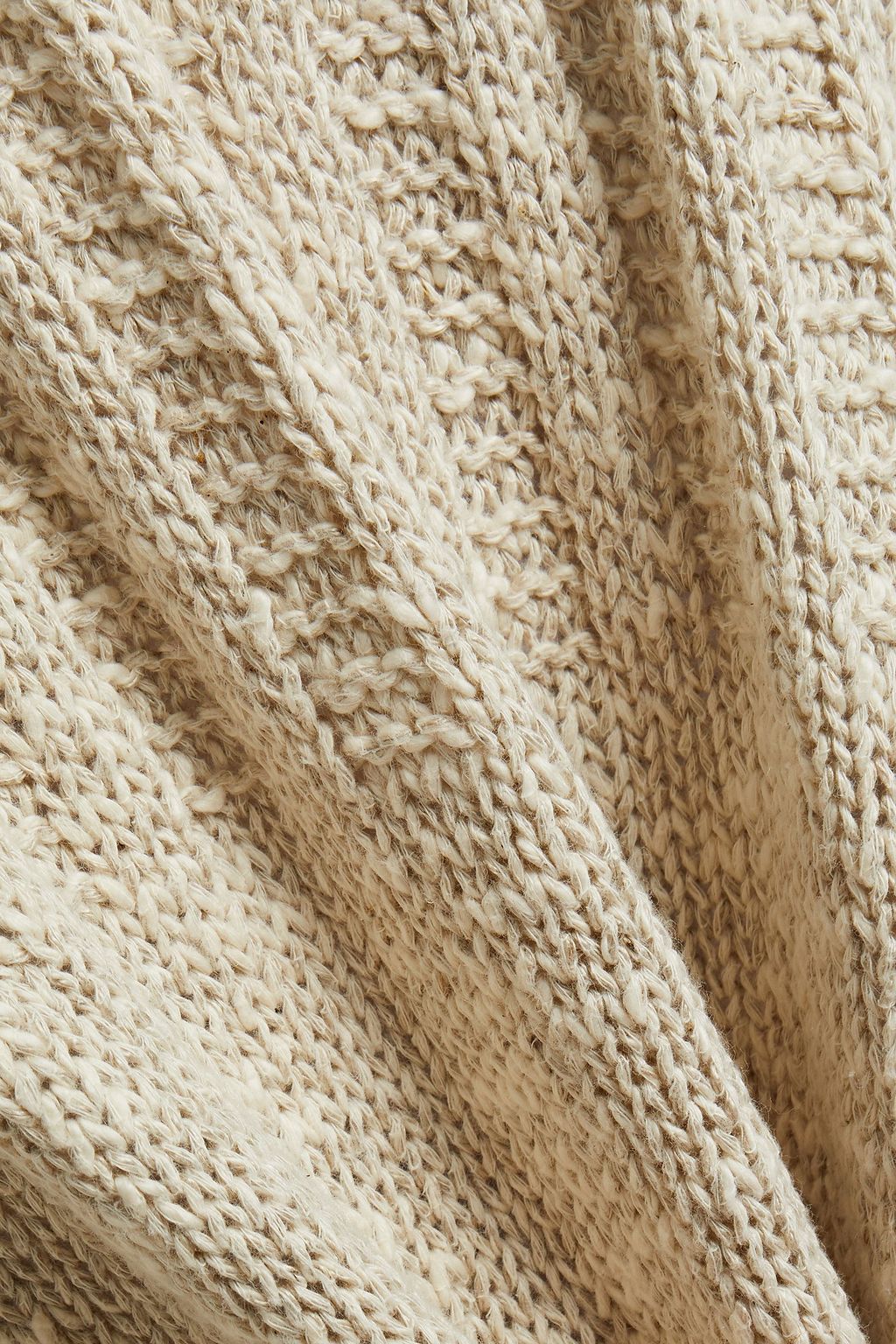 KENZO Embroidered cotton and linen-blend cardigan