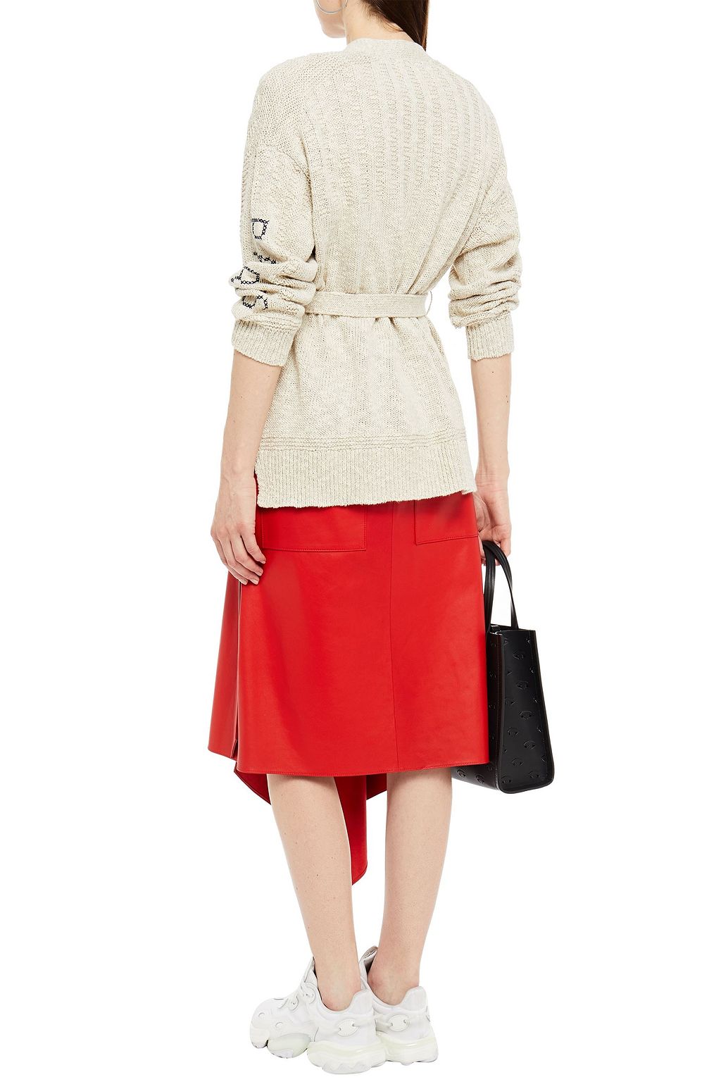 KENZO Embroidered cotton and linen-blend cardigan