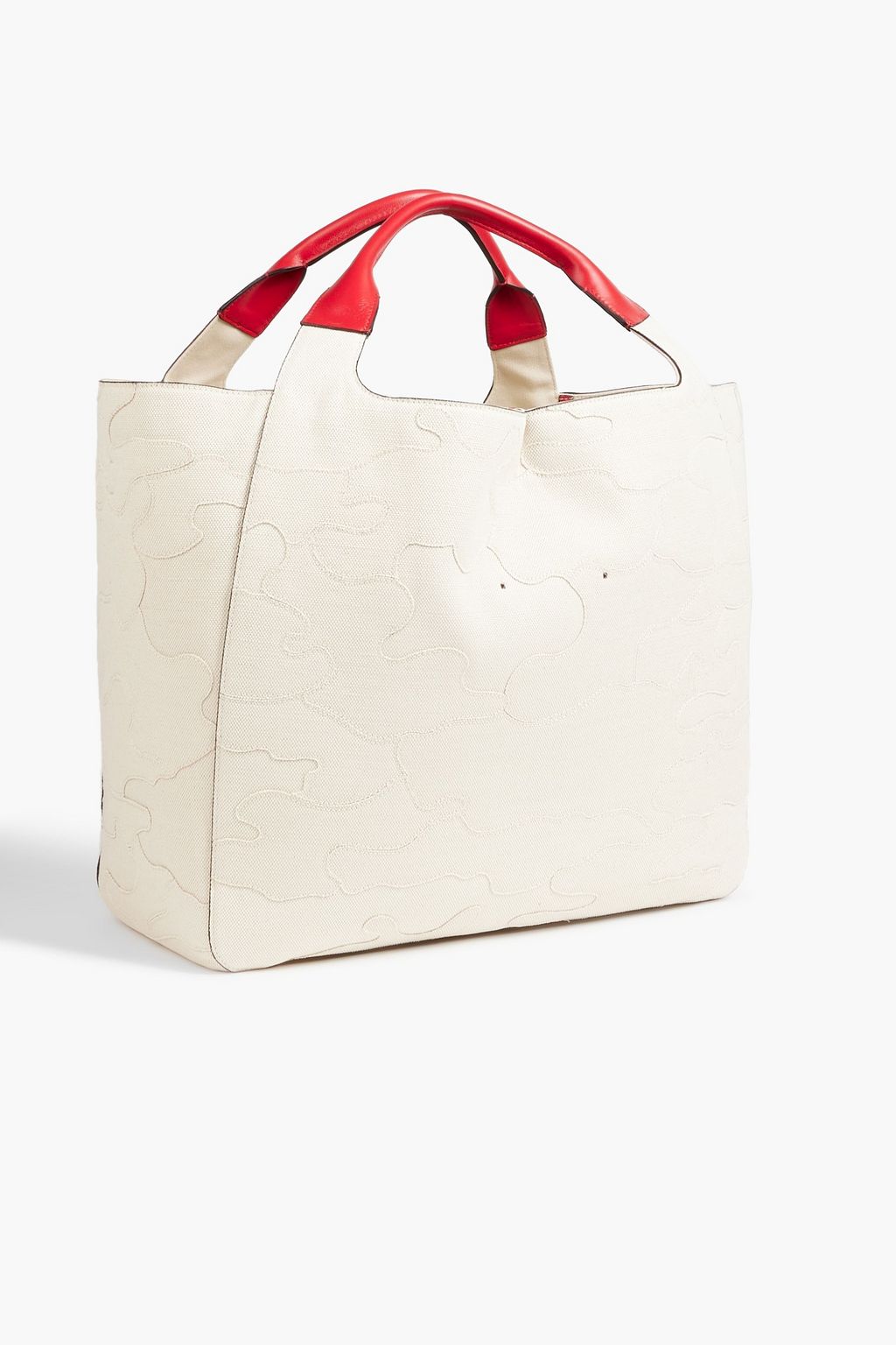 VALENTINO GARAVANI Atelier Bag 07 leather-trimmed printed canvas tote