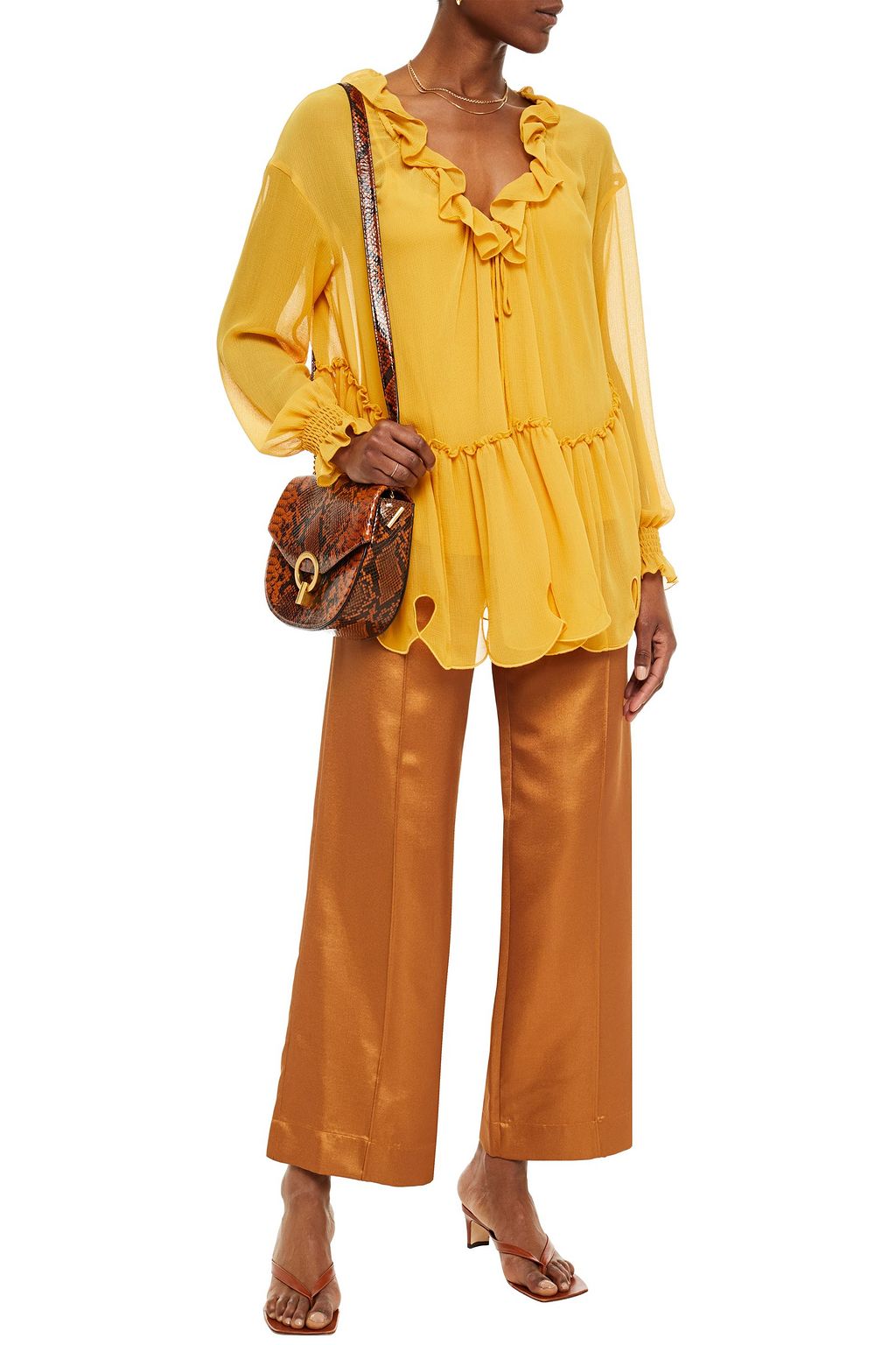 SEE BY CHLOÉ Ruffled georgette blouse