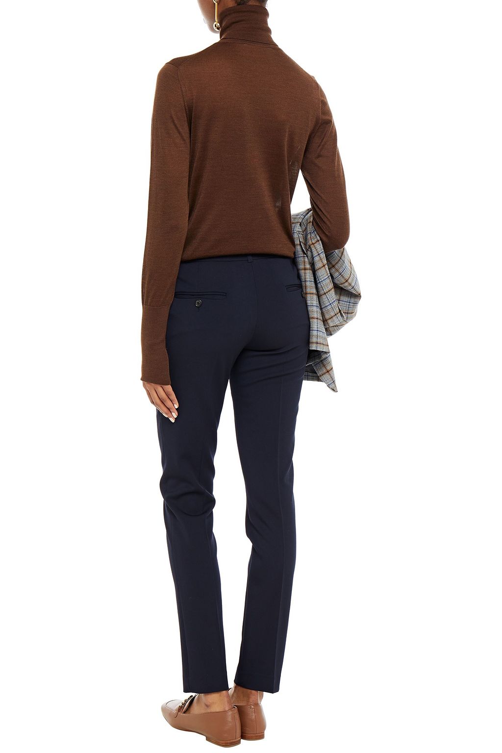 MICHAEL KORS COLLECTION Stretch-wool twill slim-leg pants