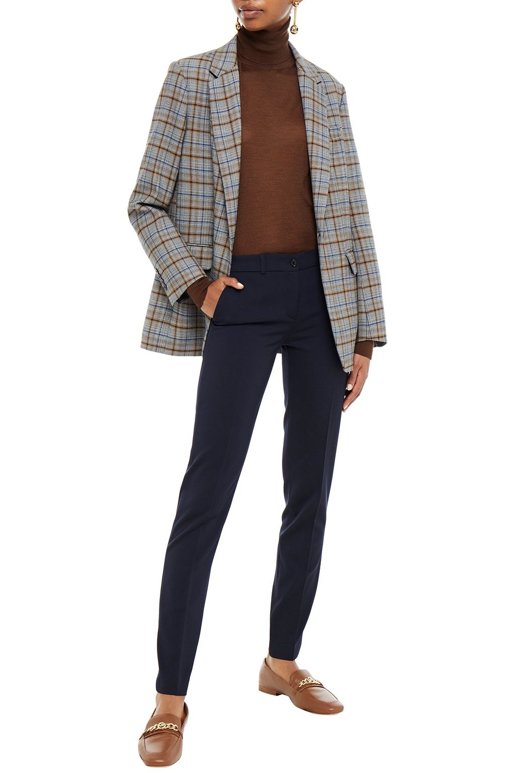 MICHAEL KORS COLLECTION Stretch-wool twill slim-leg pants