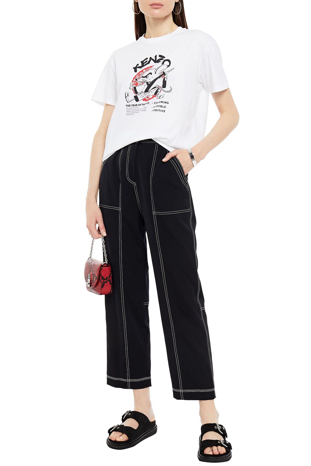 KENZO Printed cotton-jersey T-shirt