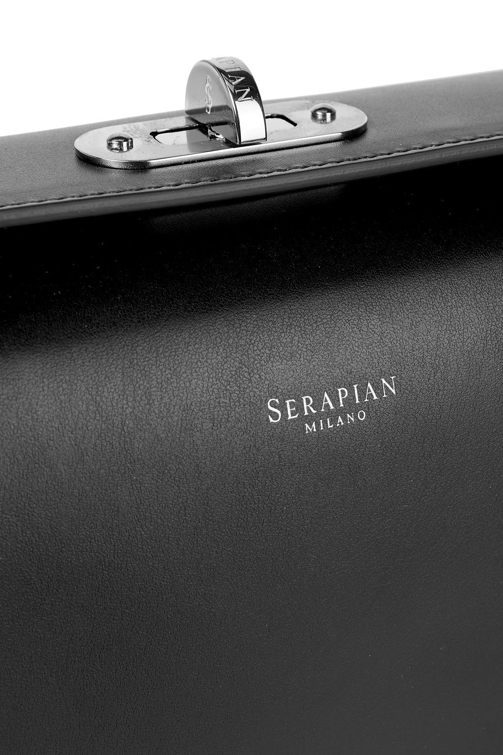 SERAPIAN Villa mini smooth and mosaico leather shoulder bag