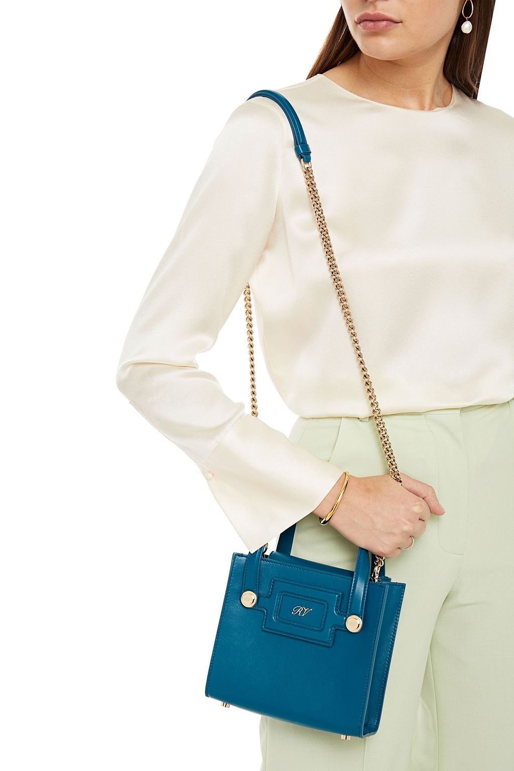 ROGER VIVIER Viv Sellier mini レザー トートバッグ