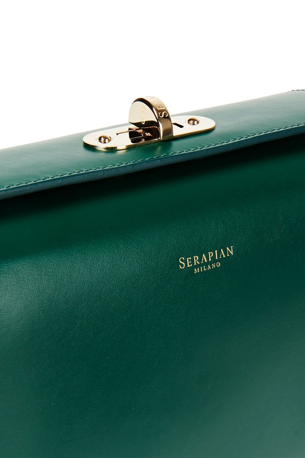 SERAPIAN Villa mini smooth and mosaico leather shoulder bag