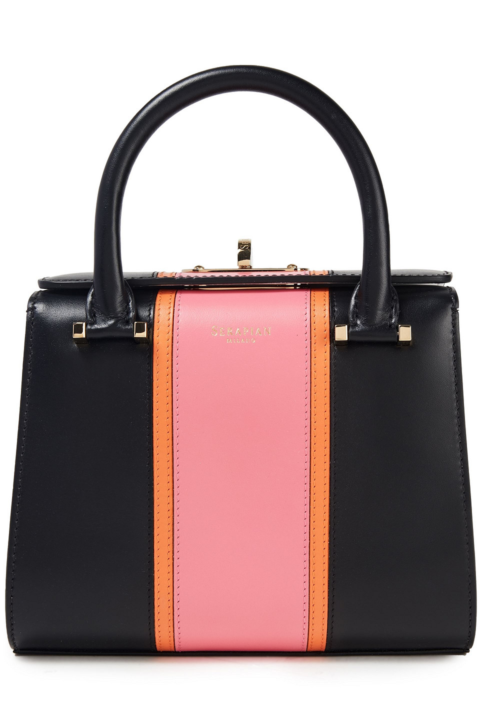 Serapian Woman Villa Mini Leather Tote Pink Size --