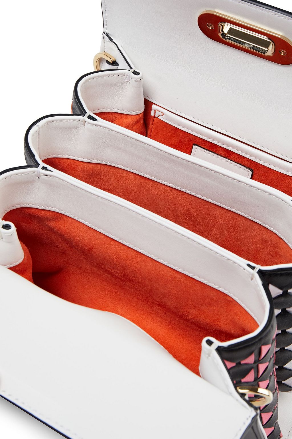 SERAPIAN Color-block leather tote