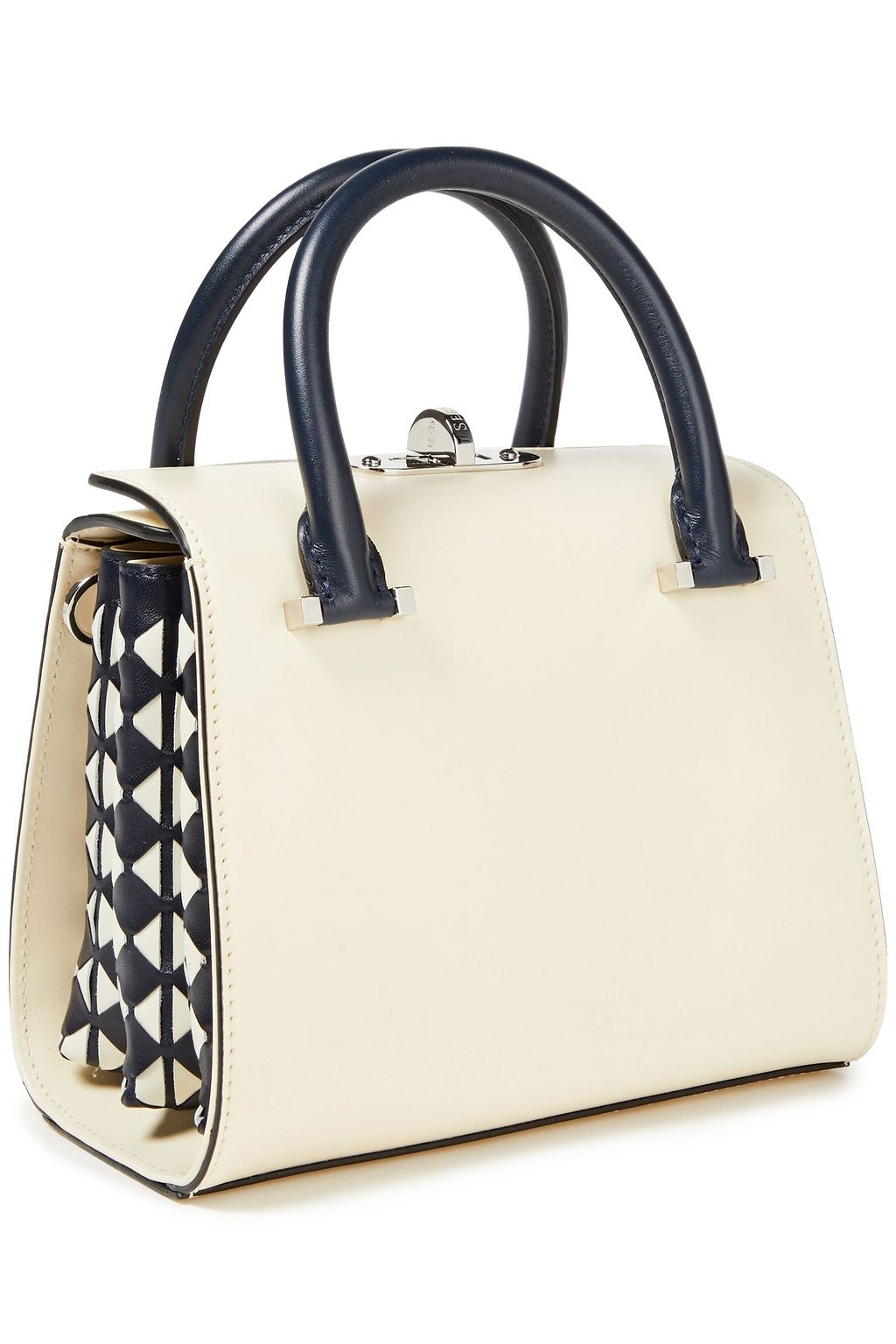 SERAPIAN Color-block leather tote