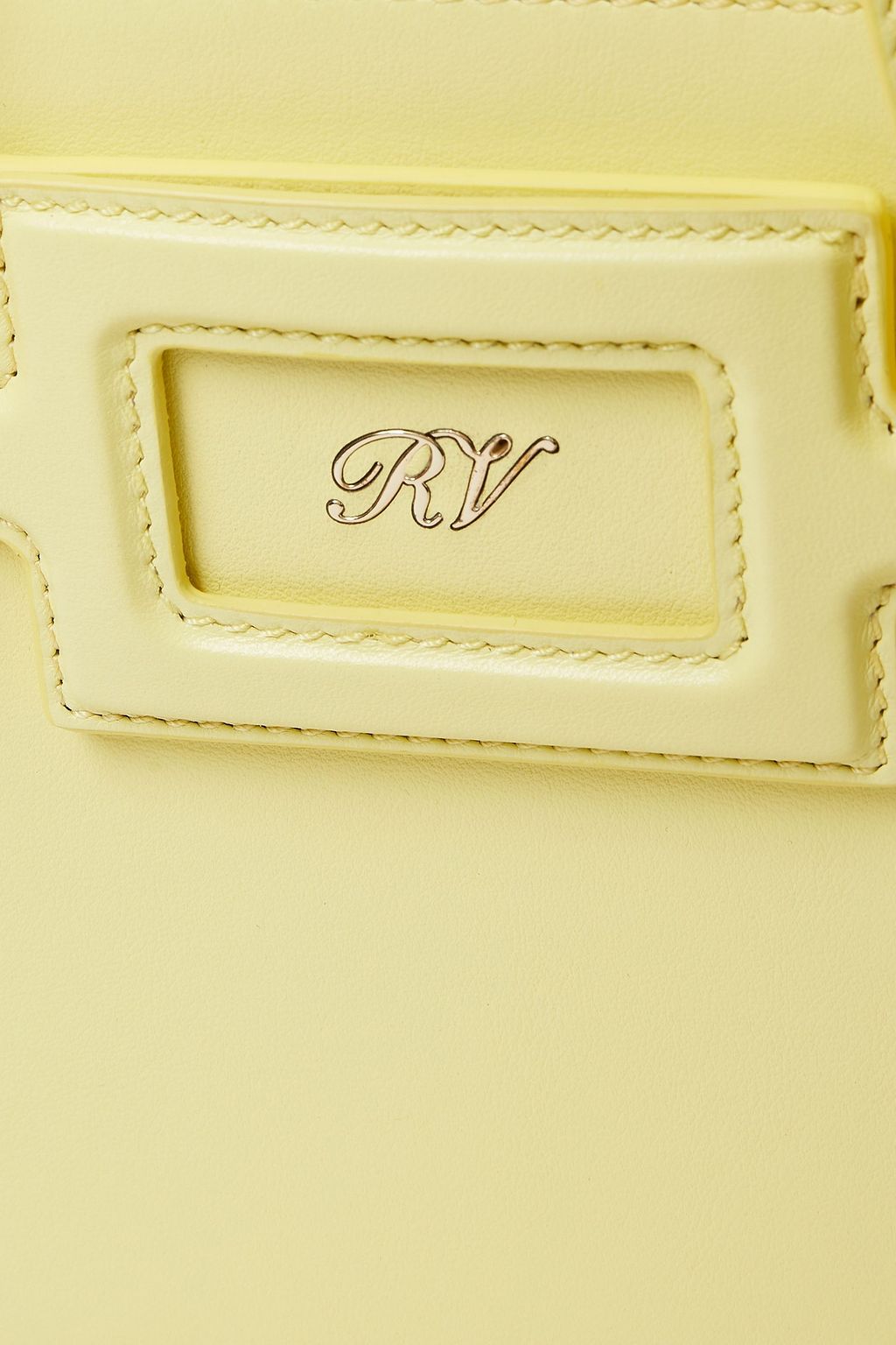 ROGER VIVIER Viv Sellier Mini-Tote Bag aus Leder
