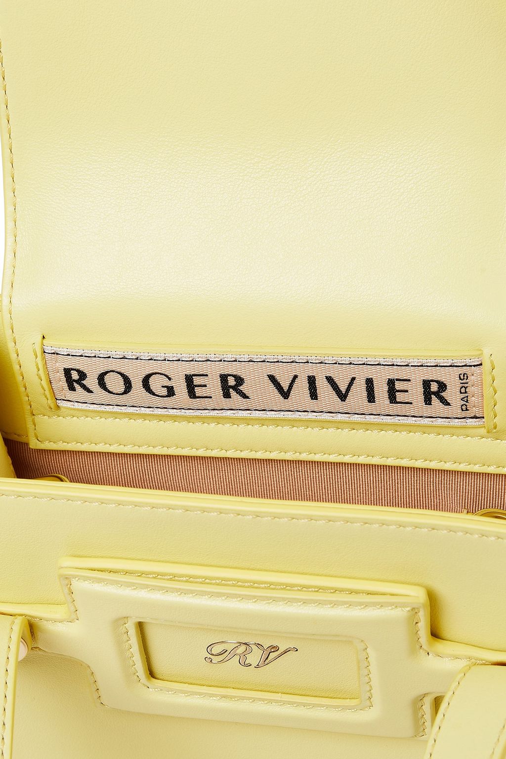 ROGER VIVIER Viv Sellier Mini-Tote Bag aus Leder