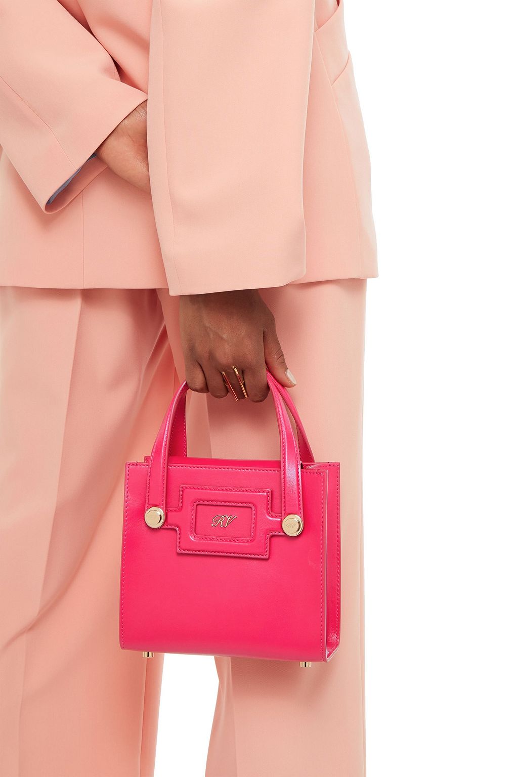 ROGER VIVIER Viv Sellier mini leather tote
