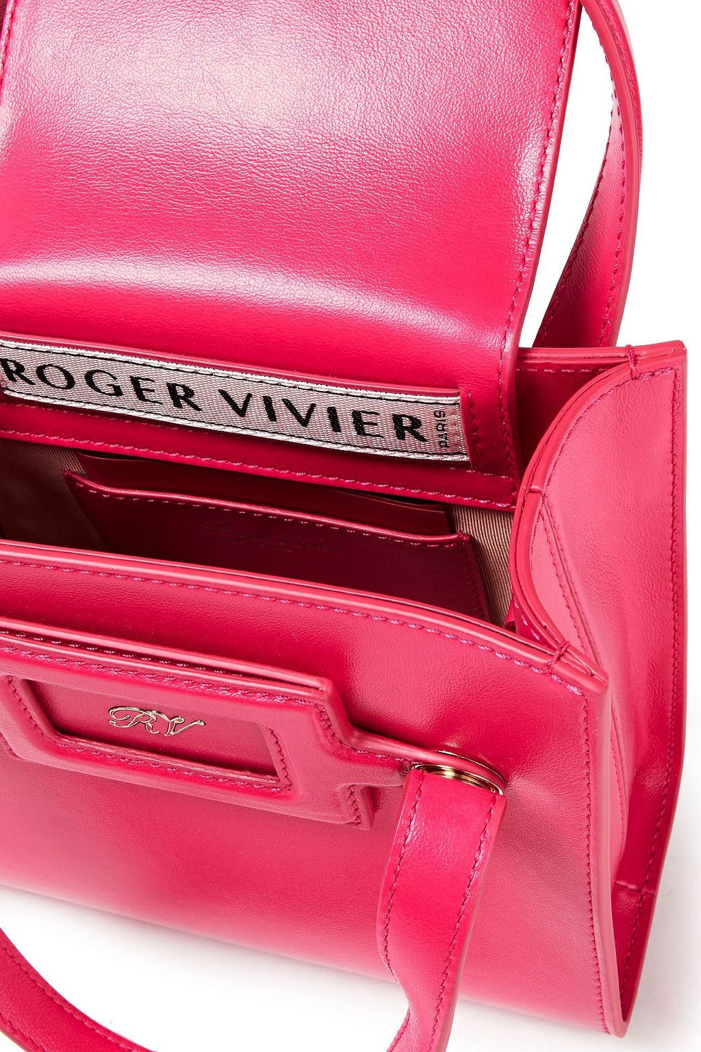 ROGER VIVIER Viv Sellier mini leather tote