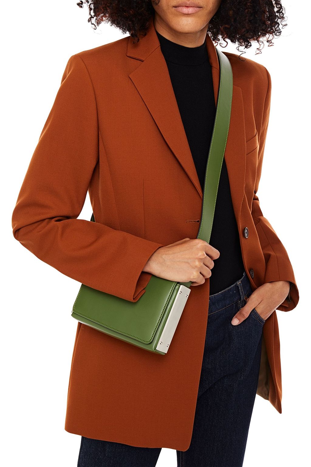SERAPIAN Embellished leather shoulder bag