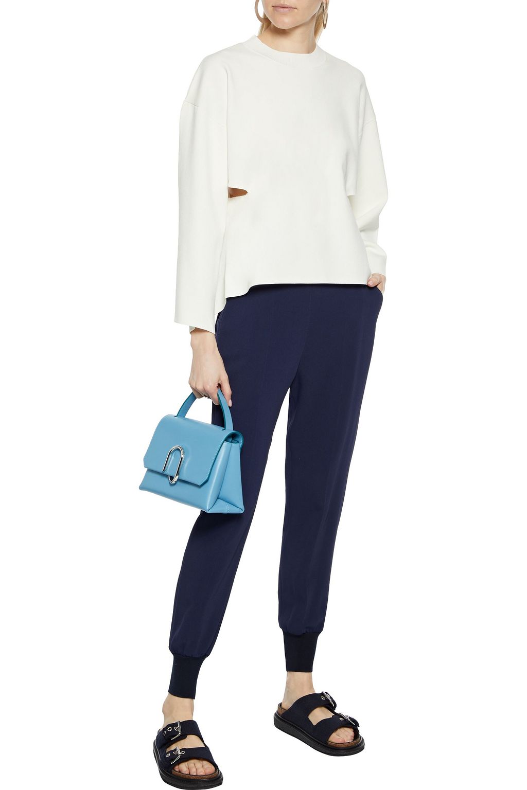3.1 PHILLIP LIM Cutout stretch-knit sweater