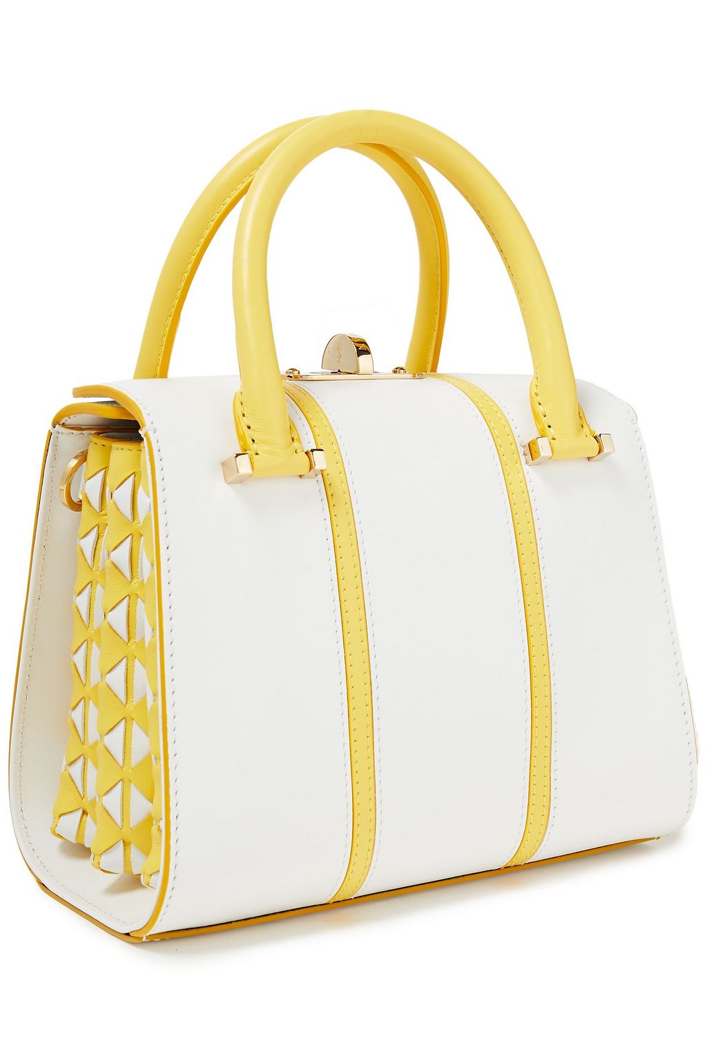 SERAPIAN Color-block leather tote