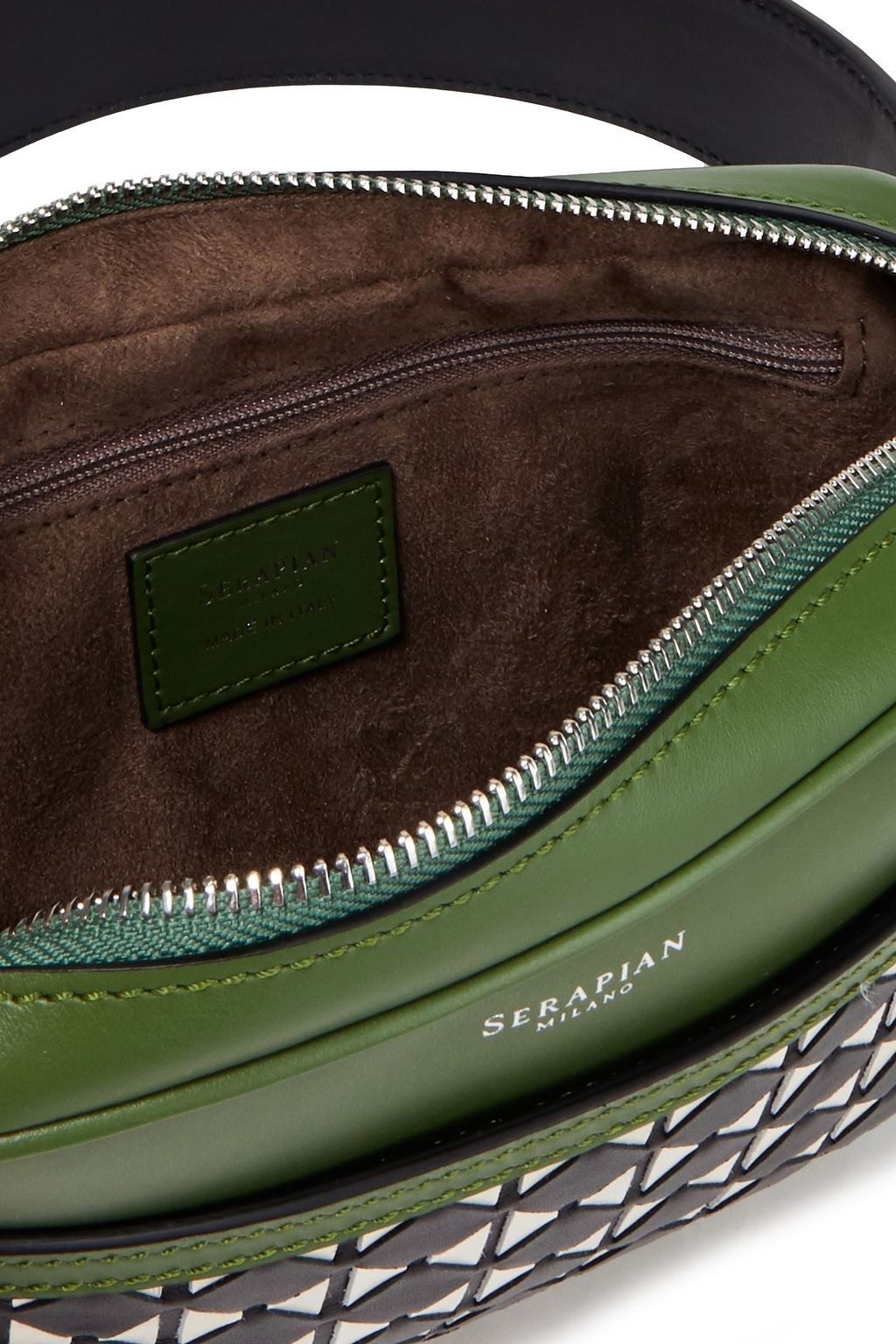SERAPIAN Mosaico leather shoulder bag