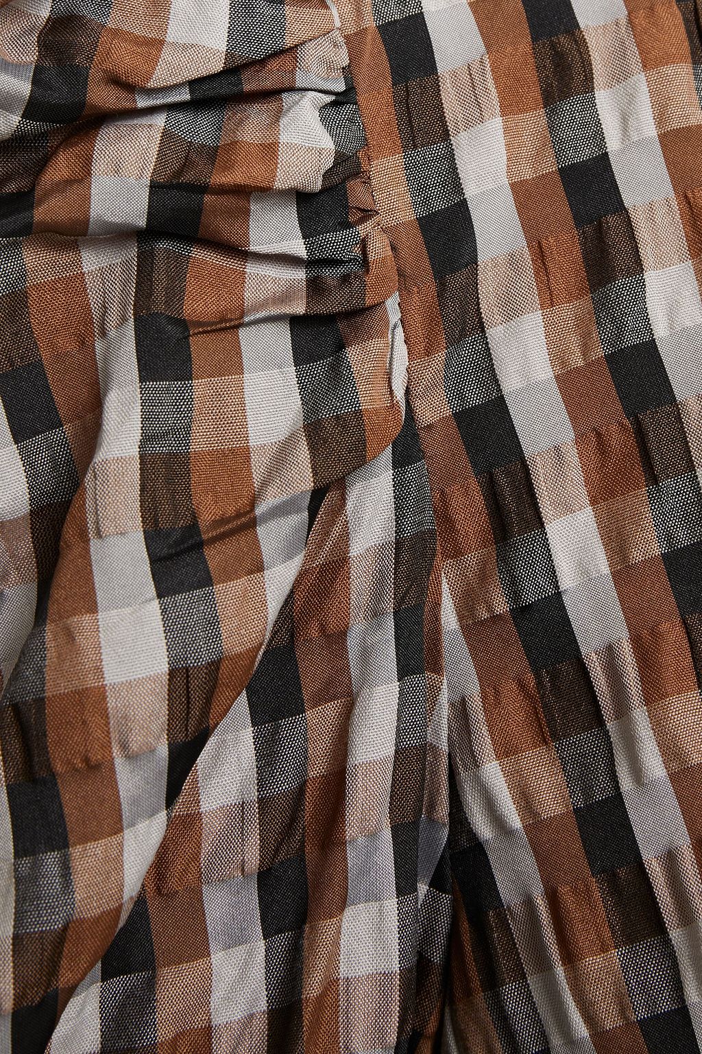 BAUM UND PFERDGARTEN Aidine gingham woven mini dress