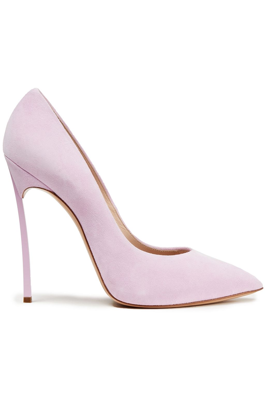 Baby pink suede heels Clearance
