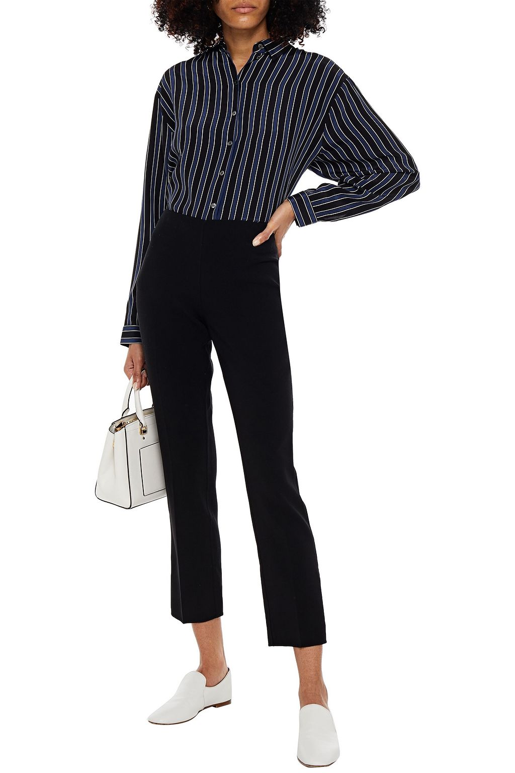 MICHAEL KORS COLLECTION Wool-blend crepe skinny pants