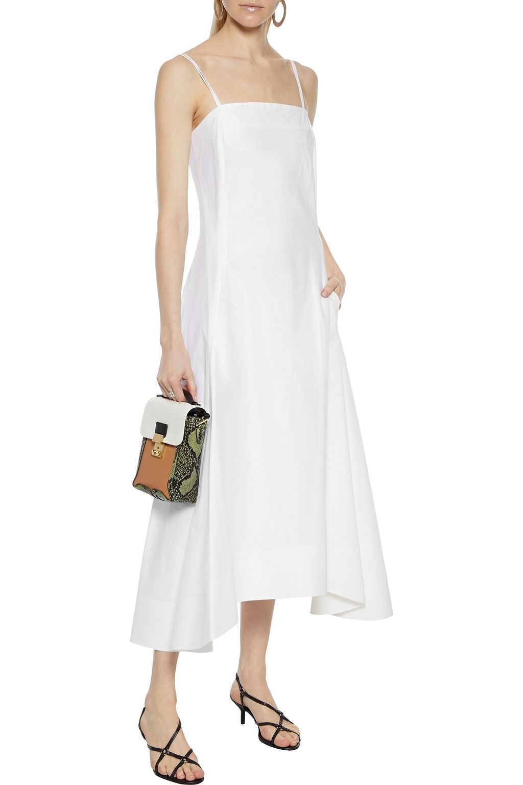 3.1 PHILLIP LIM Cotton-blend poplin midi dress