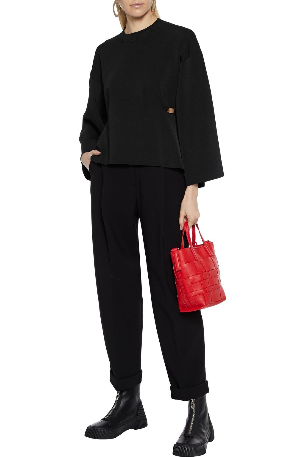 3.1 PHILLIP LIM Cutout stretch-knit sweater