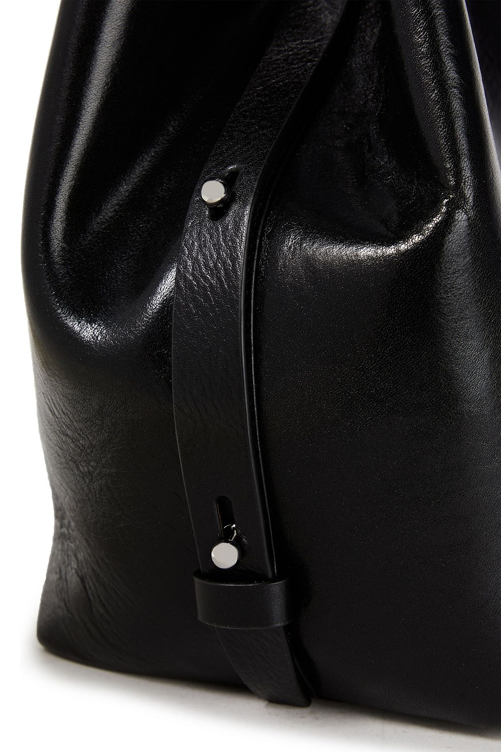 REBECCA MINKOFF Kate textured-leather bucket bag